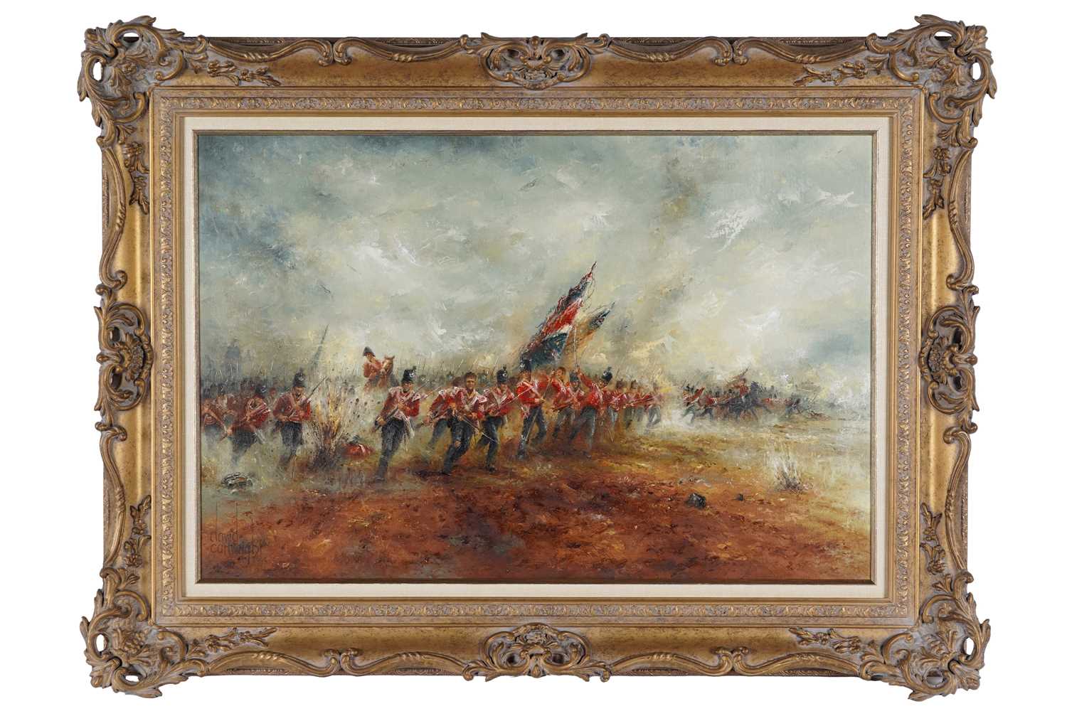 Lot 260 - David Cartwright - The Last Charge, 52nd Light Infantry, 1815 Waterloo | oil