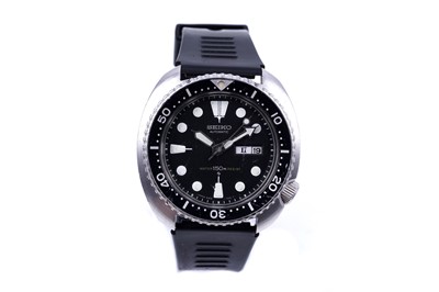 Lot 161 - A Seiko Turtle Diver automatic calendar watch