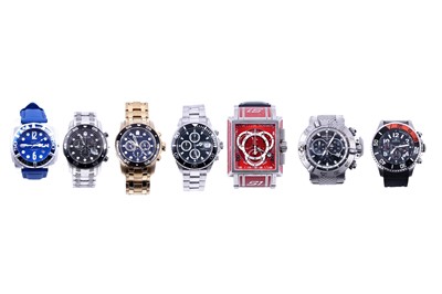 Lot 173 - A collection of seven Invicta watches