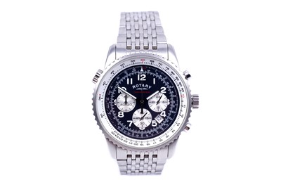 Lot 303 - A Rotary Chronospeed chronograph calendar stainless-steel watch