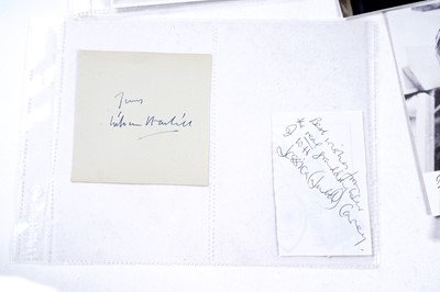 Lot 315 - A collection of First Doctor Who signed photographs; and a William Hartnell signature