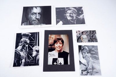 Lot 315 - A collection of First Doctor Who signed photographs; and a William Hartnell signature
