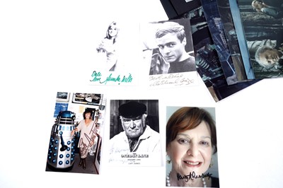 Lot 315 - A collection of First Doctor Who signed photographs; and a William Hartnell signature