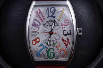 Lot 424 - Franck Muller Colour Dreams: a stainless steel cased automatic wristwatch