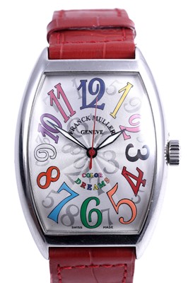 Lot 424 - Franck Muller Colour Dreams: a stainless steel cased automatic wristwatch