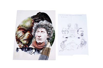Lot 338 - Colin Howard - two Doctor Who artworks | gouache