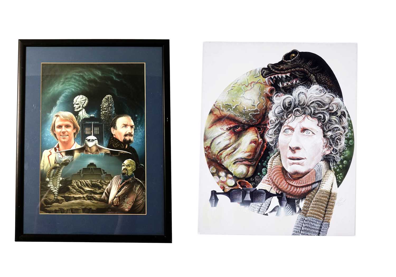 Lot 338 - Colin Howard - two Doctor Who artworks | gouache