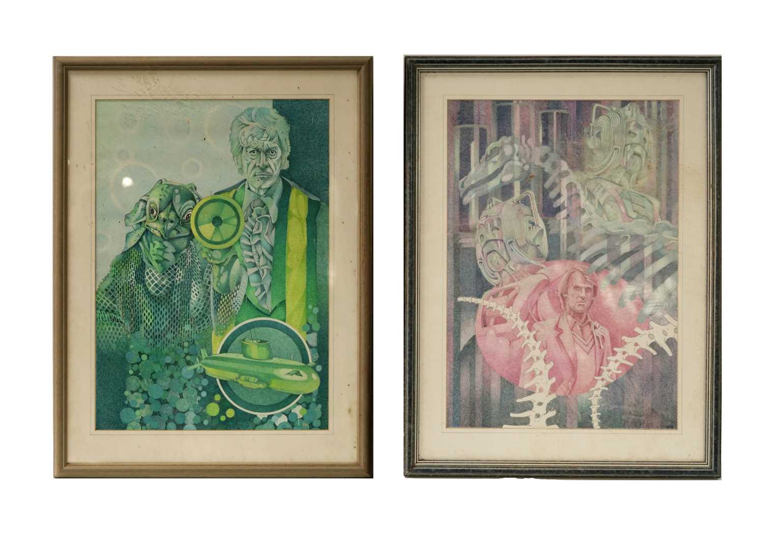 Lot 339 - Brian Hudd - Two Doctor Who artworks | pencil