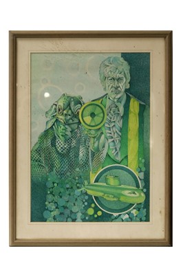Lot 339 - Brian Hudd - Two Doctor Who artworks | pencil