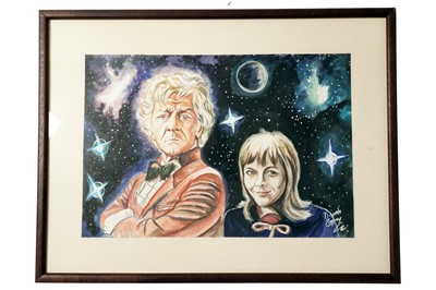 Lot 341 - Derek Gray - Three Doctor Who artworks | gouache