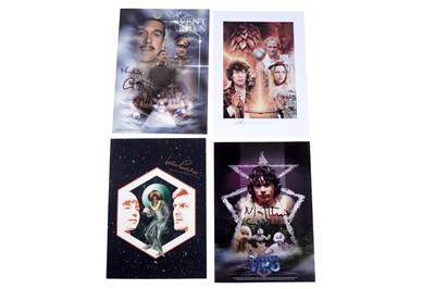 Lot 306 - A collection of Doctor Who signed graphic art