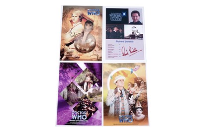 Lot 306 - A collection of Doctor Who signed graphic art