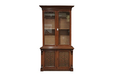 Lot 589 - An impressive Victorian mahogany bookcase