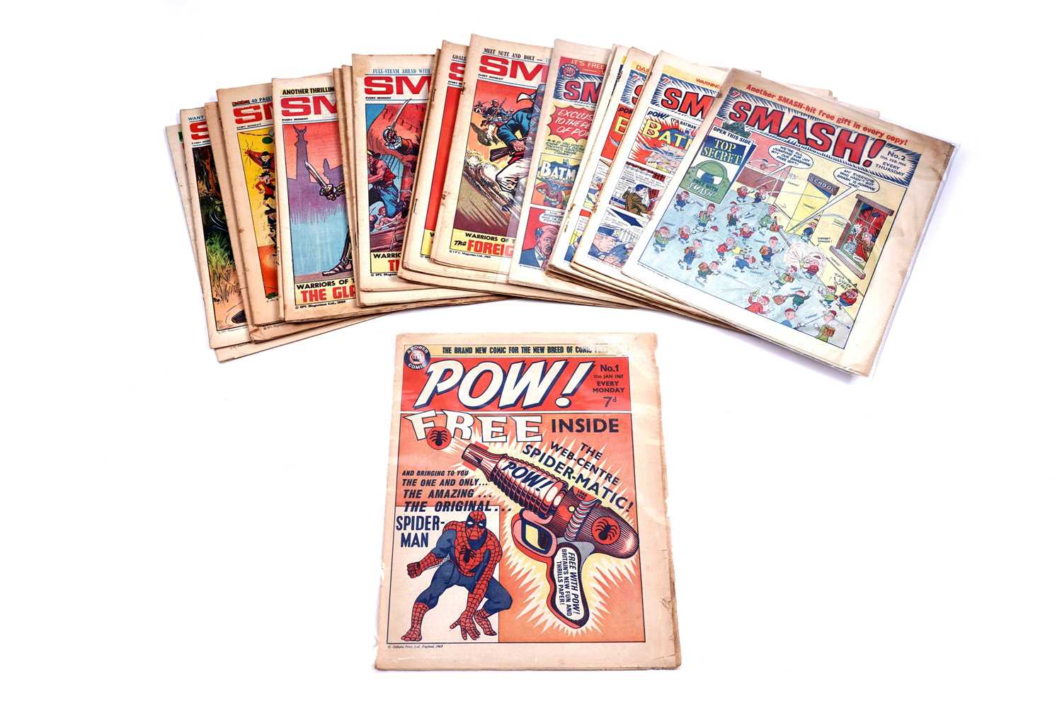 Lot 93 - Pow! No. 1; and Smash! weekly comics