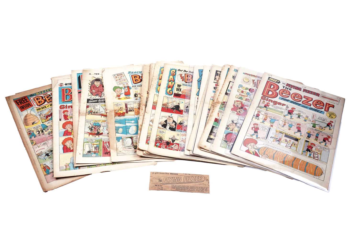 Lot 101 - The Beezer gift issues and ‘Flying Fizzer’ giveaway