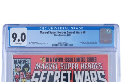 Lot Marvel Super Heroes Secret Wars No. 8, CGC 9.0