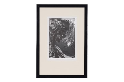 Lot 632 - Colin See Paynton - Mergansers Among Lilies | wood engraving