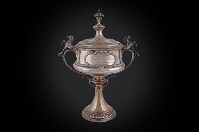 Lot 69 - A George V silver trophy cup and cover