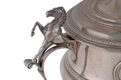 Lot 69 - A George V silver trophy cup and cover