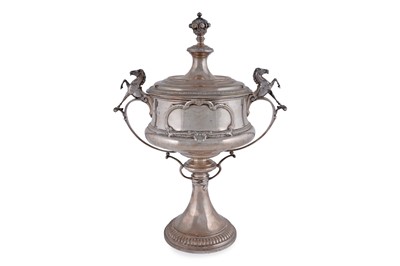 Lot 69 - A George V silver trophy cup and cover