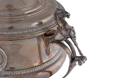 Lot 69 - A George V silver trophy cup and cover