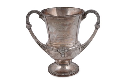 Lot 19 - An Edward VIII silver two-handled cup