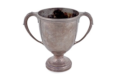 Lot 70 - A George V silver two handled trophy cup