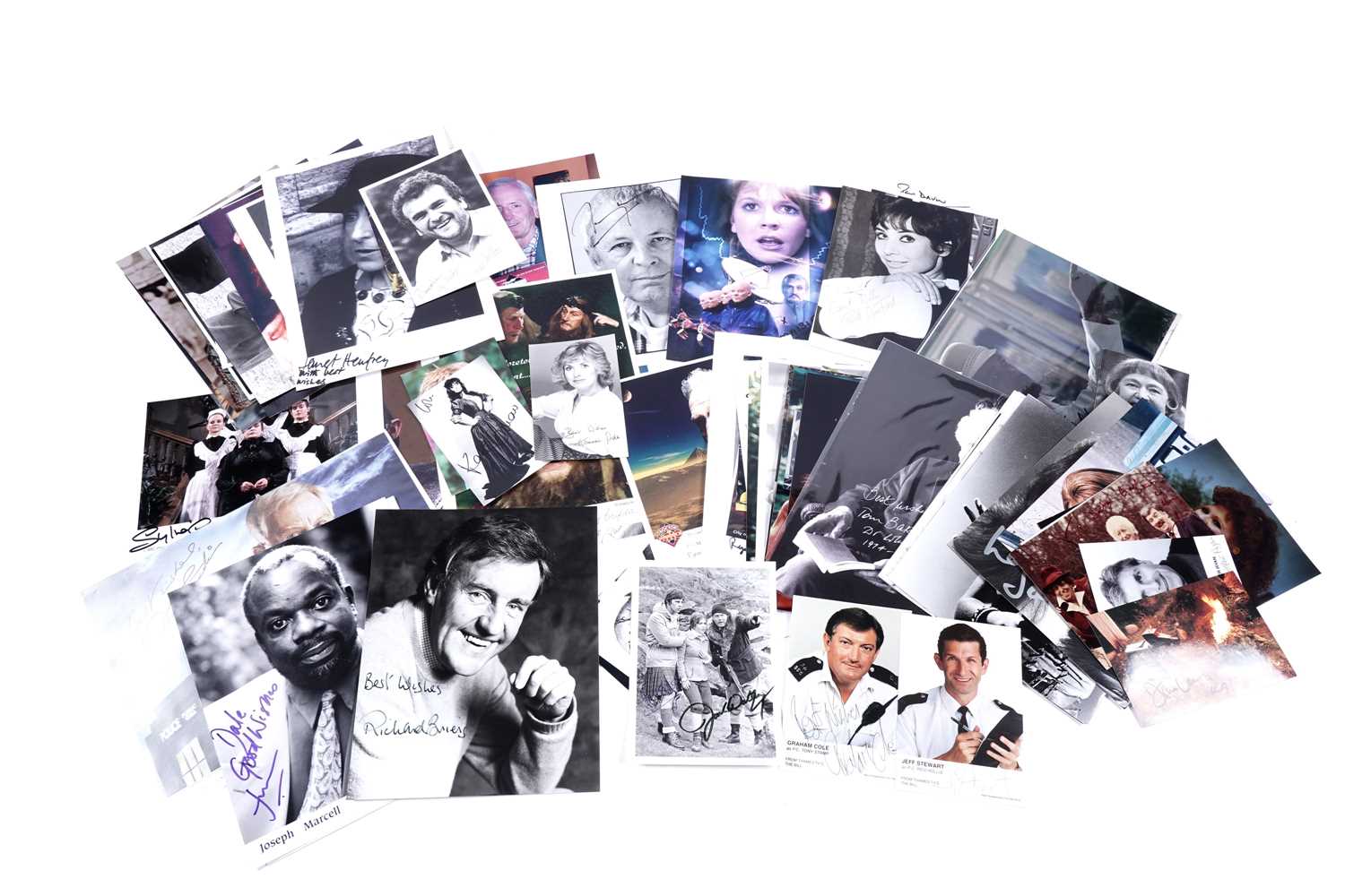 Lot 322 - A collection of Doctor Who signed photographs and pictures