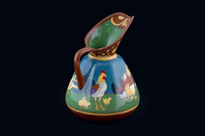 Lot 143 - Frederick Rhead for Wileman & Co: Foley Intarsio farmyard pattern jug
