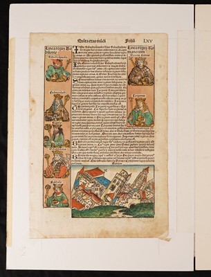 Lot 26 - Schedel (Hartmann), a page from the Nuremberg Chronicle 1493