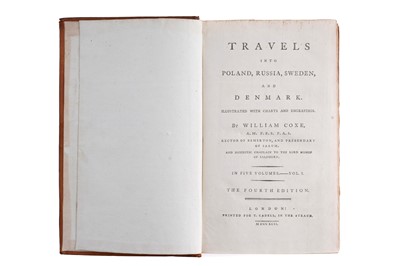 Lot 37 - Coxe (William), Travels into Poland, Russia, Sweden and Denmark