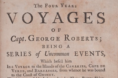 Lot 31 - Roberts (Captain George), The Four Years Voyages