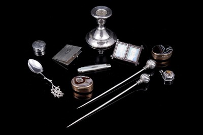Lot 216 - Victorian and later novelty silver items and objects of virtue