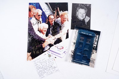 Lot 327 - A collection of Doctor Who signed ephemera