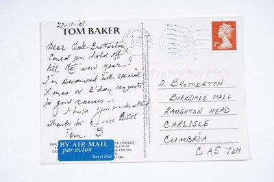 Lot 327 - A collection of Doctor Who signed ephemera