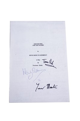 Lot 327 - A collection of Doctor Who signed ephemera