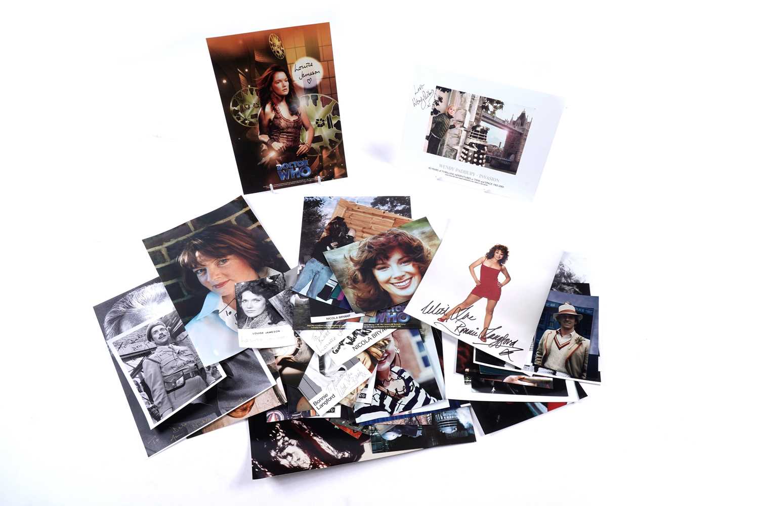 Lot 318 - A collection of Doctor Who signed photographs and pictures