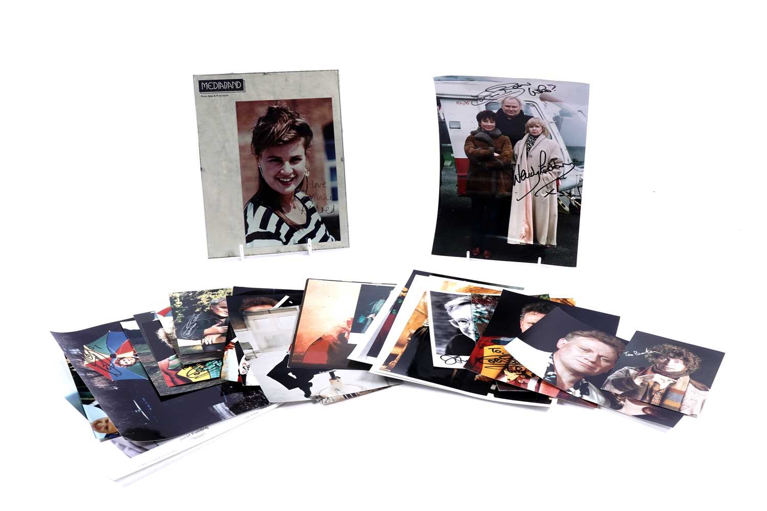 Lot 313 - A collection of Doctor Who signed photographs and pictures