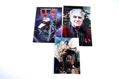 Lot 313 - A collection of Doctor Who signed photographs and pictures