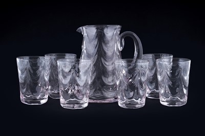 Lot 239 - A modern glass lemonade set