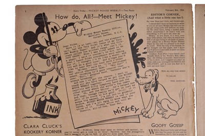 Lot 102 - Mickey Mouse Weekly No. 1
