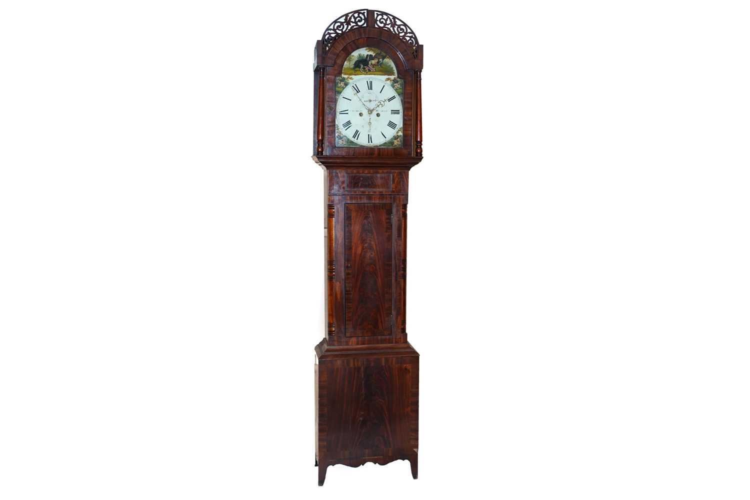 Lot 100 - Cruddas, Durham: a mid-19th Century mahogany longcase clock
