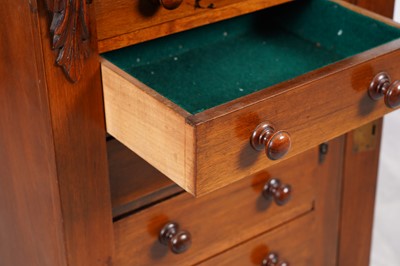 Lot 52 - A Victorian mahogany Wellington chest