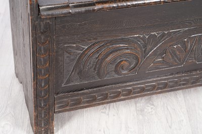 Lot 53 - A Victorian oak monks bench