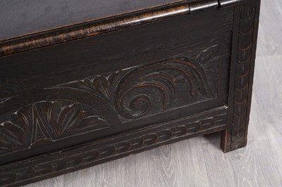 Lot 53 - A Victorian oak monks bench