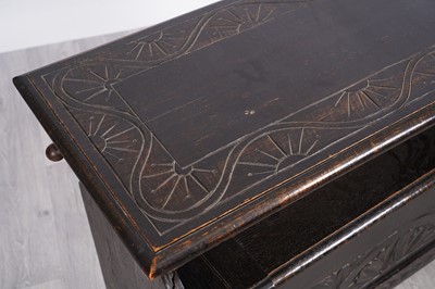 Lot 53 - A Victorian oak monks bench
