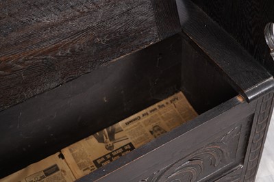 Lot 53 - A Victorian oak monks bench