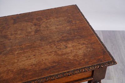 Lot 54 - A Victorian oak side table