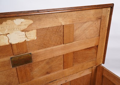 Lot 57 - A late 19th-Century oak mule chest