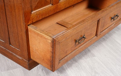 Lot 57 - A late 19th-Century oak mule chest